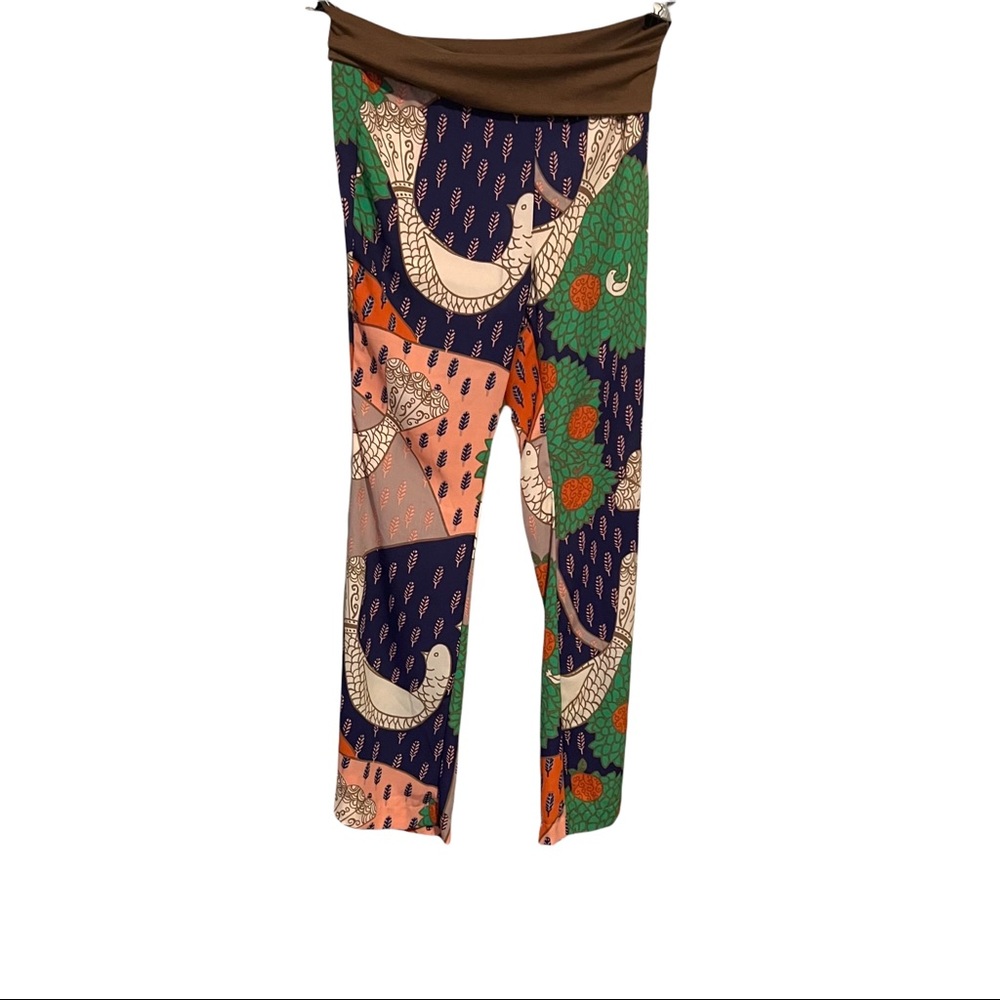 Judith March | polyester printed wide leg pants size large